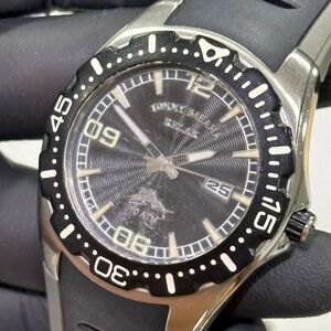 Tommy Bahama Relax Beach Cruiser RLX1002 Silver SS Date 43mm Men’s Diver Watch